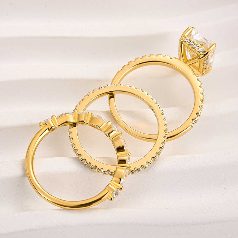 Jaily 3PC Wedding Ring Set